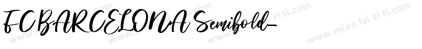 FC BARCELONA Semibold字体转换